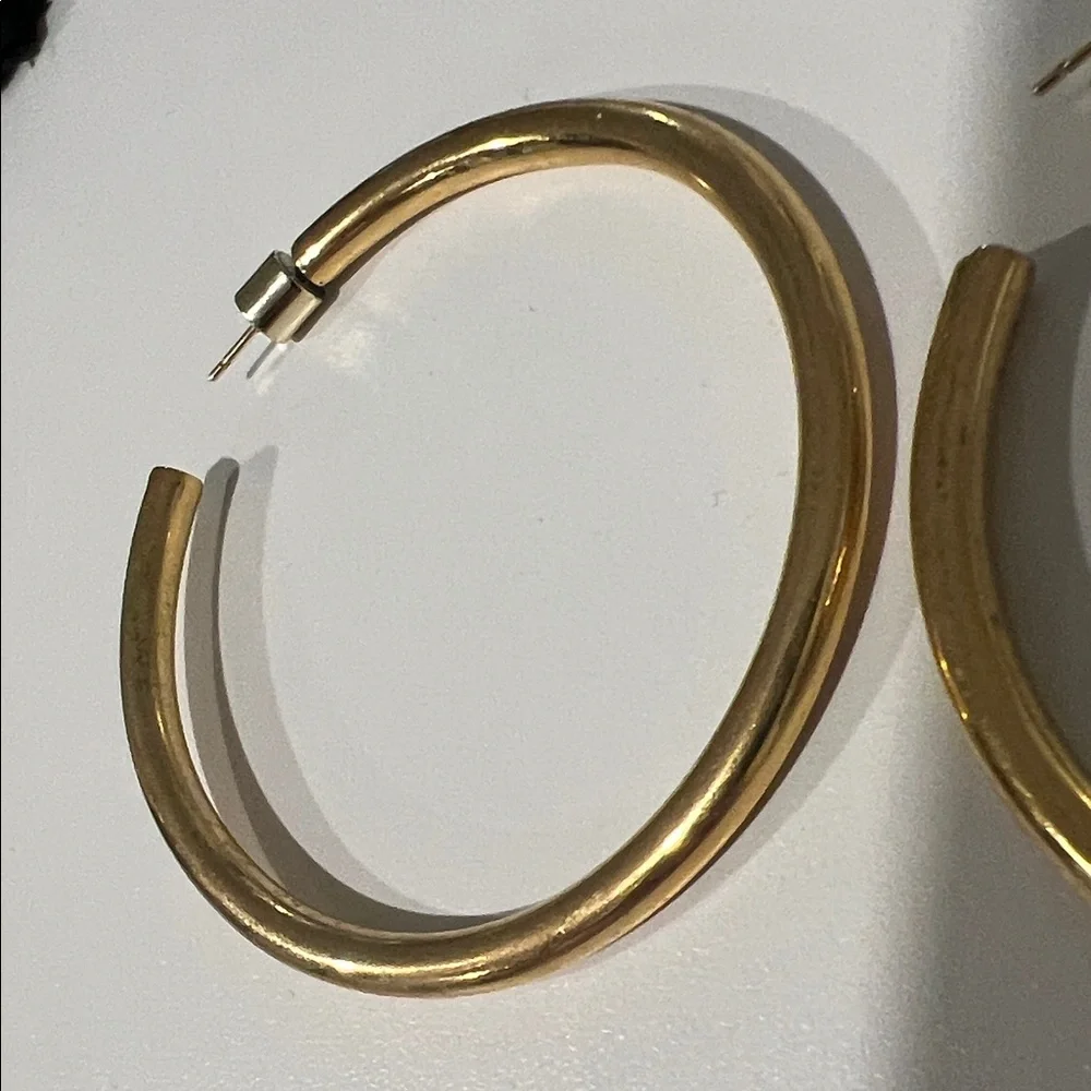 Jennifer Fisher Radiant Gold Hoops - Picture 2 of 3